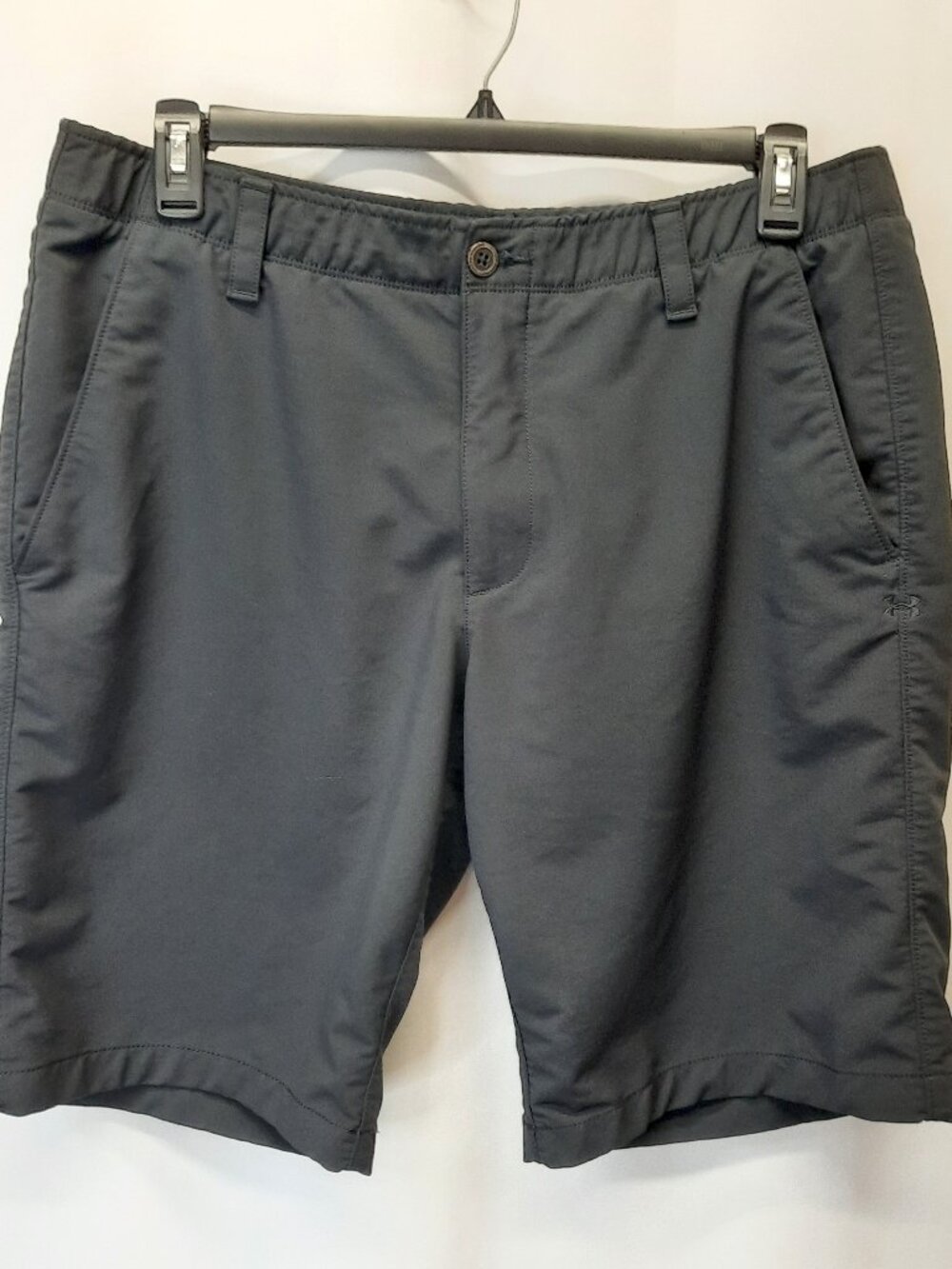 Under Armour HeatGear Athletic Shorts Men's 38 -Fit 36 Charcoal Gray Performance